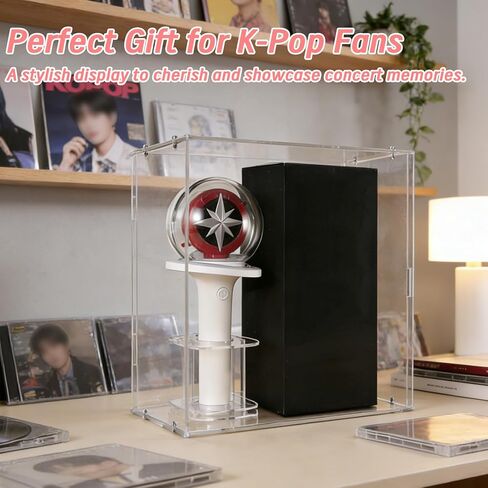 Kpop Lightsticks Display Case,Compatible with Stray Kids Lightstick/Army Bomb/Official Light Stick,Acrylic Holder Accessories in Saudi Arabia