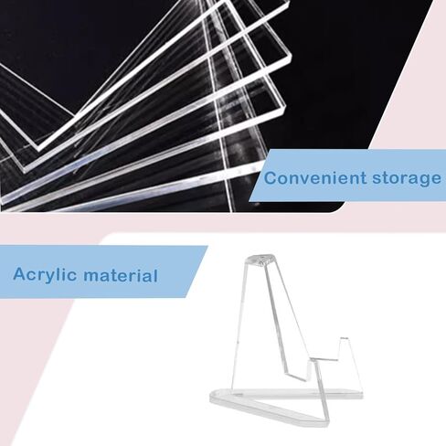 8 PCS Championship Ring Display Case, Clear Championship Ring Holder Box, Plastic Display Easel Coin Stand Holder, Single Stand 1 Slot Ring Hole Storage Box for Jewelry Sport Ring Candy, 2.16 Inch in Kuwait