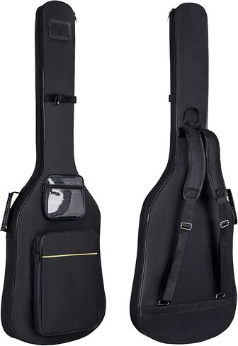 39 40 بوصة حقيبة أزعج الغيتار الكهربائية ، 0.35 "نسيج أوكسفورد مبطن سميك ، حقيبة أزعج مقاومة للماء ، وتصميم متعدد الجيبات مع أحزمة الكتف ومقبض جانبي ، تصميم أسود أنيق in Kuwait