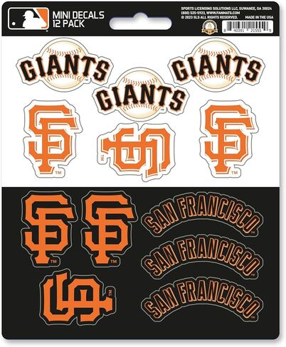 FANMATS 39354 San Francisco Giants Mini Decal 12-pk in Saudi Arabia