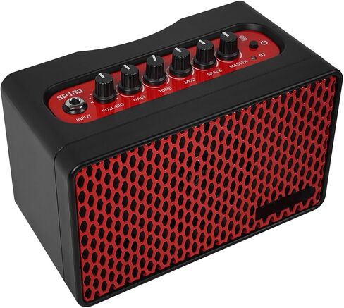 10W Electric Guitar Amp Speaker Portable Guitar Practice Speaker with 9 Sound Profiles 8 Preset Styles 6 Adjustable Effects for Street Performances Rechargeable Built in BT in Saudi Arabia
