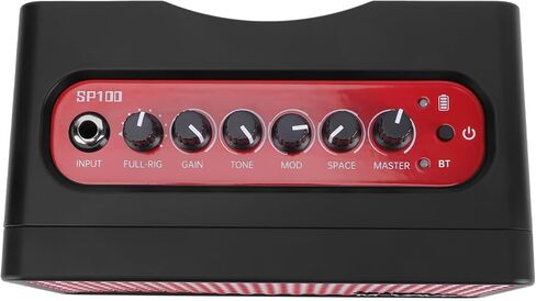 10W Electric Guitar Amp Speaker Portable Guitar Practice Speaker with 9 Sound Profiles 8 Preset Styles 6 Adjustable Effects for Street Performances Rechargeable Built in BT in Saudi Arabia