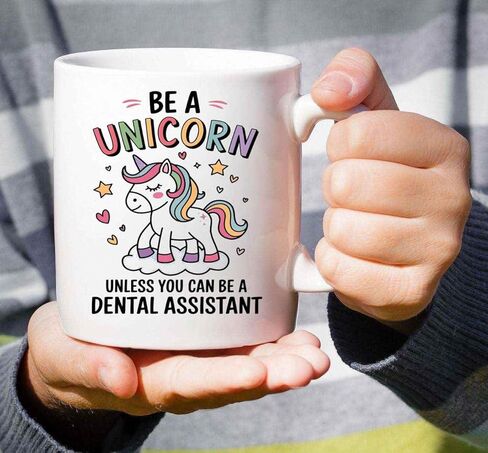 Funny Gift Dental Assistant Be a Unicorndental Assistant Dentist Assistant Giftfunny Dental Assistant Dental Assistant 11 Oz White Ceramic Coffee Mug in Saudi Arabia