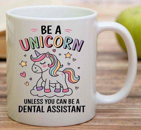 Funny Gift Dental Assistant Be a Unicorndental Assistant Dentist Assistant Giftfunny Dental Assistant Dental Assistant 11 Oz White Ceramic Coffee Mug in Saudi Arabia
