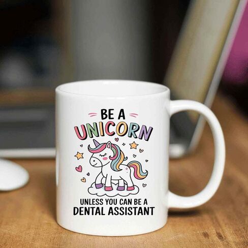 Funny Gift Dental Assistant Be a Unicorndental Assistant Dentist Assistant Giftfunny Dental Assistant Dental Assistant 11 Oz White Ceramic Coffee Mug in Saudi Arabia