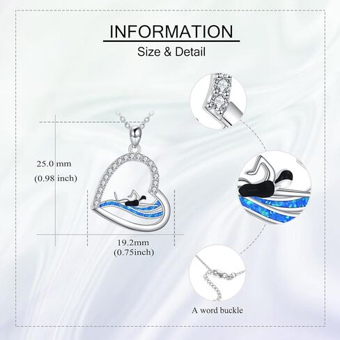 قلادة السباحة من الفضة الإسترلينية الملهمة قلادة السباحة الرياضية للنساء مدرب السباحة للأم in Kuwait