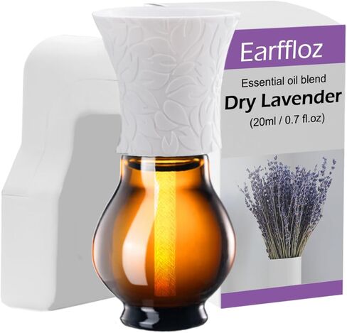 Plug-in Air Freshener Lavender Essential Oil and Wall Plug Diffuser Starter Kit Non-Toxic Relax Room Scent for Home Office Smell Good 30 Days (Polarized Warmer + Oil 20ml) in Saudi Arabia