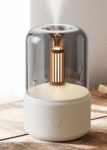Ssential Oil Diffuser, Aromatherapy Diffuser with Auto Shut-Off Function, Ultrasonic Diffusers for Essential Oils, Cool Mist Humidifier with Warm Lights for Home & Office in Saudi Arabia