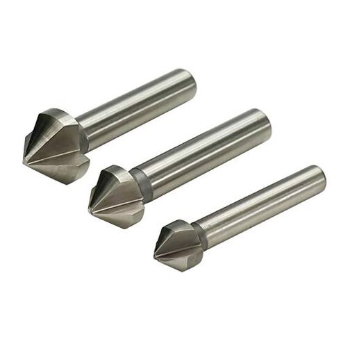 6pcs Countersink Drill Bit Set 90 Degrees 3 Flute Chamfering Cutter End Mill Tool 6.3-20.5mm HSS for Wood Metal Machine Tools in Saudi Arabia