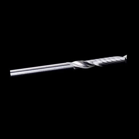 10pcs 3.175mm Single-Flute End Mill .175 * 17 38mm Single Flute Carbide Spiral CNC Milling Cutter in Saudi Arabia