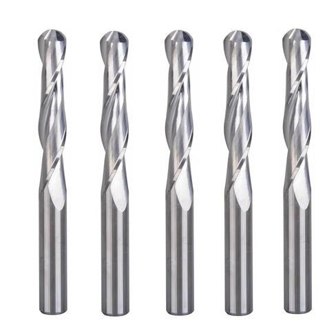 5pcs Ball Nose End Mills 6x6x70mm 2 Flute Carbide Router Bit 32mm CEL Spiral Milling Cutter in Saudi Arabia
