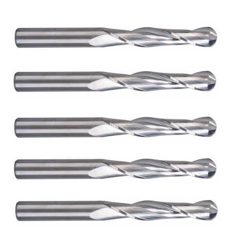 5pcs Ball Nose End Mills 6x6x70mm 2 Flute Carbide Router Bit 32mm CEL Spiral Milling Cutter in Saudi Arabia