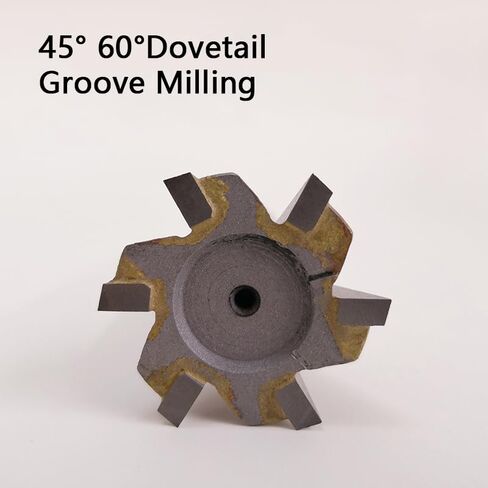 1pcs Dovetail Slotting Cutter 45 Degrees 60 Straight Shank HSS Slot End Mill CNC Router Bit for Metal Mold Steel Cast Iron Carbon(60 Degrees,D16Xd10X80L) in Saudi Arabia