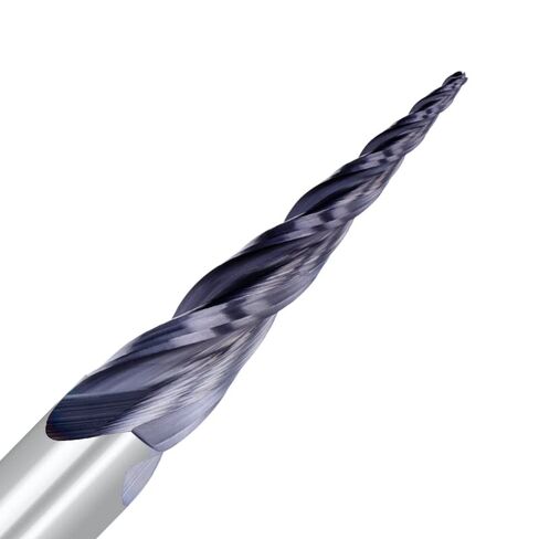 Carbide Ball Nose End Mills R0.4 3 Flute Tapered Mill 1/4" Shank Milling Tool CNC Wood Cutter in Saudi Arabia