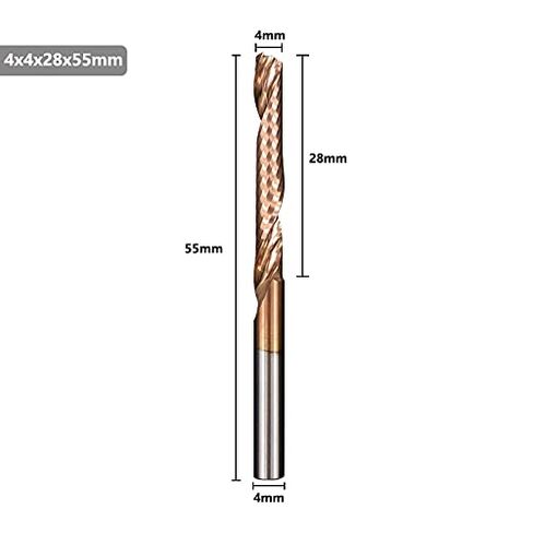 1pcs Spiral Up Cut End Mills 4mm 6mm 8mm Shank Aluminum Cutting Mill Single Flute CNC Router Bit Carbide Milling Cutter in Saudi Arabia