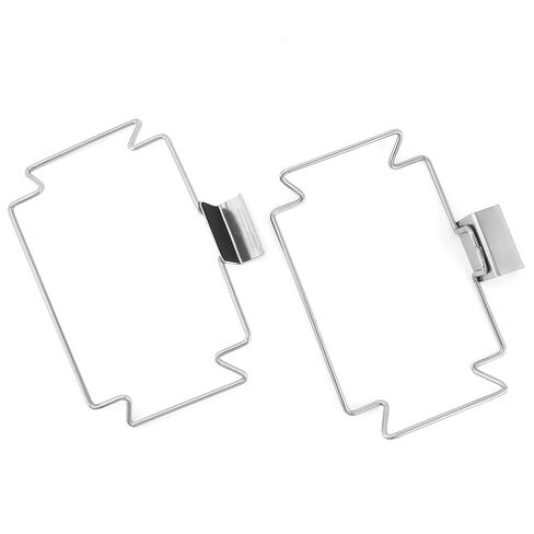 QWORK Stainless Steel Trash Bag Holder for Kitchen Cabinets, Cupboards & Doors, 2 Pack Under Sink Bag Holder, Garbage Bag Holder in Saudi Arabia