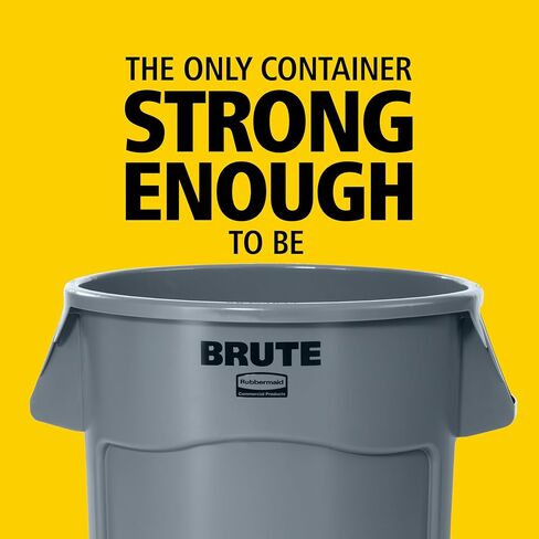Rubbermaid Commercial Products BRUTE Heavy-Duty Round Trash/Garbage Container, 44-Gallon, Blue, for Landscapers/Construction Sites/Restaurants/Back of House/Offices/Warehouses, Pack of 4 in Saudi Arabia