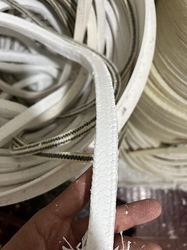 White 100% Pure PTFE Gland Packing Without Oil Chemical Corrosion sea Resistance High Temperature Pressure 10 Meters (14mm*14mm) in Saudi Arabia