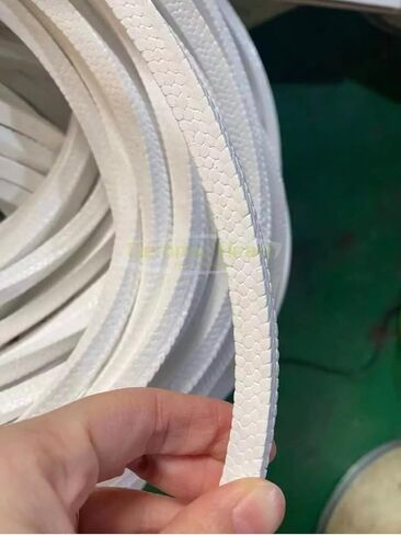White 100% Pure PTFE Gland Packing Without Oil Chemical Corrosion sea Resistance High Temperature Pressure 10 Meters (14mm*14mm) in Saudi Arabia