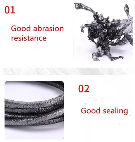 Factory Customized Professional Gland Packing Rope Expandable Graphite Gland Packing 10 Meters (6mm*6mm) in Saudi Arabia