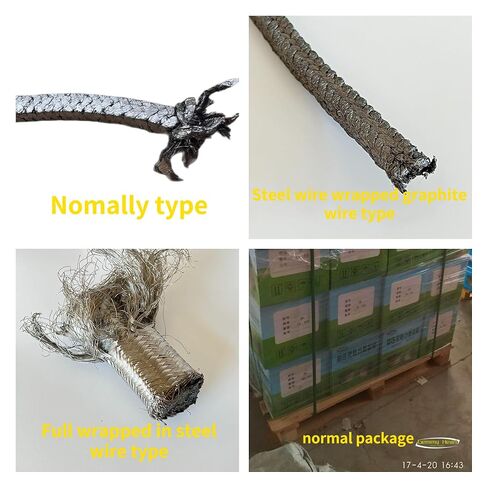 Factory Customized Professional Gland Packing Rope Expandable Graphite Gland Packing 10 Meters (6mm*6mm) in Saudi Arabia