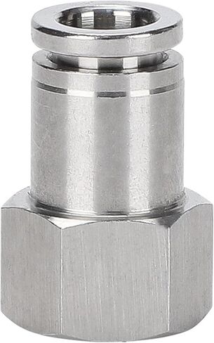 304 خيط داخلي من الفولاذ المقاوم للصدأ إدراج سريع وصلة هوائية PCF8-04 عازمة من خلال PLF12-03 أنبوب هواء 1 قطعة (فولاذ مقاوم للصدأPLF6-04) in Kuwait