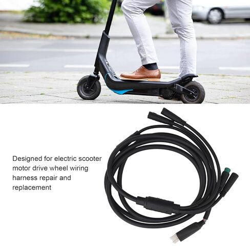 Electric Scooter Motor Cables, Waterproof Copper Core Wiring Harness Replacement for Electric Scooter High Sensitivity 1 to 5 Waterproof 12 Copper Core Motor Wires Harness in Kuwait