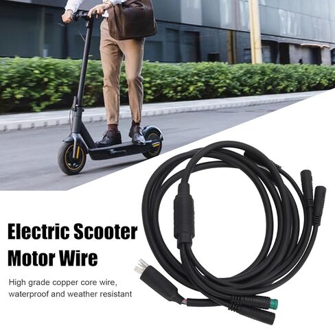 Electric Scooter Motor Cables, Waterproof Copper Core Wiring Harness Replacement for Electric Scooter High Sensitivity 1 to 5 Waterproof 12 Copper Core Motor Wires Harness in Kuwait