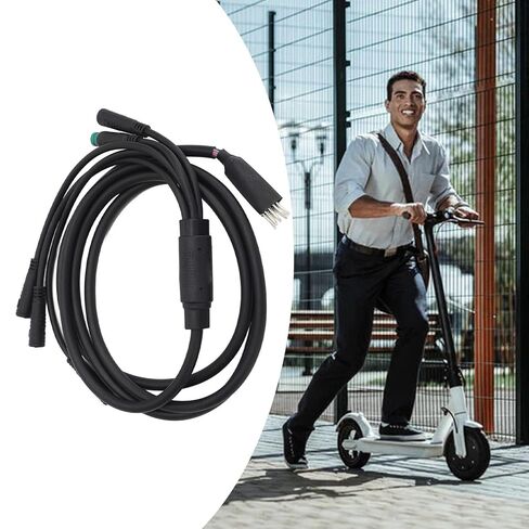 Electric Scooter Motor Cables, Waterproof Copper Core Wiring Harness Replacement for Electric Scooter High Sensitivity 1 to 5 Waterproof 12 Copper Core Motor Wires Harness in Kuwait