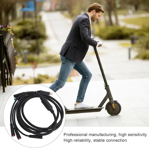 Electric Scooter Motor Cables, Waterproof Copper Core Wiring Harness Replacement for Electric Scooter High Sensitivity 1 to 5 Waterproof 12 Copper Core Motor Wires Harness in Kuwait