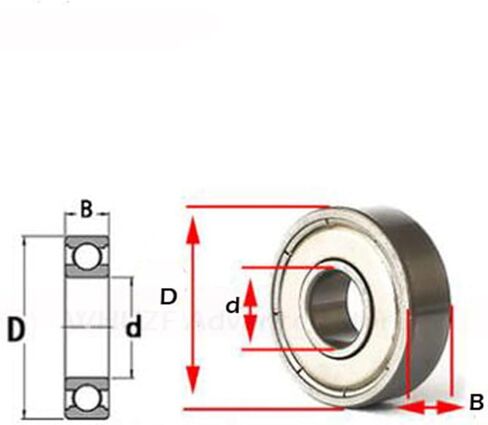 638ZZ 638Z 8 * 28 * 9 مم محمل كروي ذو أخدود عميق 8x28x9 مم 4 قطع in Kuwait