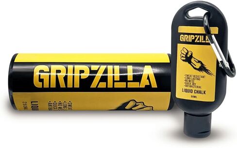 Gripzilla Clear Clear Clip Sylked- محسن قبضة من الطباشير الخالي من الفوضى من أجل الأداء الأمثل- غير لزجة ، مضاد للانزلاق مثالي لمسيحة الجولف ، التنس ، الرقص القطب ، صالة الألعاب الرياضية ، صدر كرة الفحص والرطوبة من اليدين in Kuwait