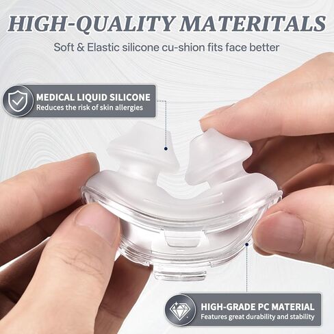 Replacement Nasal Pillow for ResMed Airfit P10, Compatiable with Orignal Airfit P10 Frame,Ultra-Soft Silicone, Gentle Fit, Comfortable Seal, Replacement CPAP Supplie, Medium in Saudi Arabia