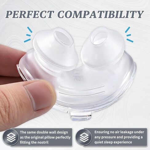 Replacement Nasal Pillow for ResMed Airfit P10, Compatiable with Orignal Airfit P10 Frame,Ultra-Soft Silicone, Gentle Fit, Comfortable Seal, Replacement CPAP Supplie, Medium in Saudi Arabia
