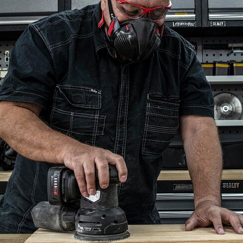 Trend Air Stealth Dust Mask, Half Mask with Replaceable Twin HEPAC Filters for Woodworking, Building & Construction Work, Medium/Large, STEALTH/ML in Saudi Arabia