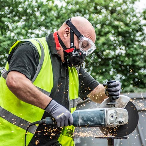 Trend Air Stealth Dust Mask, Half Mask with Replaceable Twin HEPAC Filters for Woodworking, Building & Construction Work, Medium/Large, STEALTH/ML in Saudi Arabia