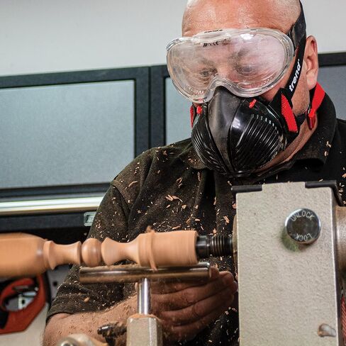 Trend Air Stealth Dust Mask, Half Mask with Replaceable Twin HEPAC Filters for Woodworking, Building & Construction Work, Medium/Large, STEALTH/ML in Saudi Arabia