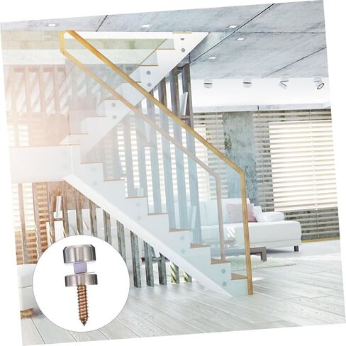 Veemoon 1pc Stainless Steel Solid Glass Fixing Screw for Side Hanging Glass Fixing Tool for Use Easy Installation for Panels and Advertising Boards in Saudi Arabia