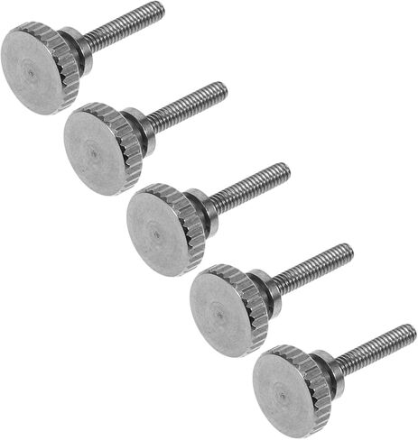 VILLCASE 5pcs Knurled Stainless Steel Handheld Screws Finish High Design for Easy Manual Tightening Versatile for Various Applications in Saudi Arabia