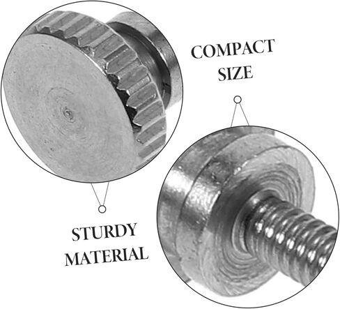 VILLCASE 5pcs Knurled Stainless Steel Handheld Screws Finish High Design for Easy Manual Tightening Versatile for Various Applications in Saudi Arabia