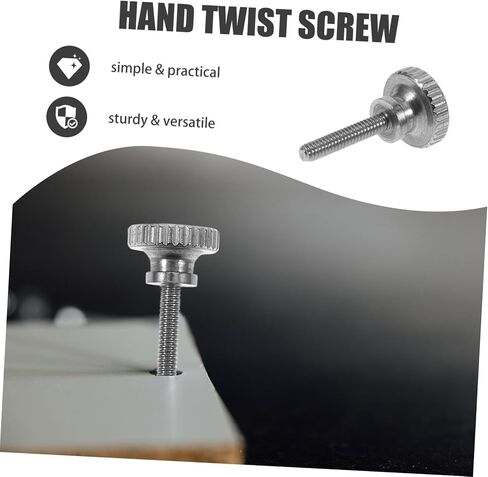 VILLCASE 5pcs Knurled Stainless Steel Handheld Screws Finish High Design for Easy Manual Tightening Versatile for Various Applications in Saudi Arabia
