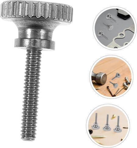 VILLCASE 5pcs Knurled Stainless Steel Handheld Screws Finish High Design for Easy Manual Tightening Versatile for Various Applications in Saudi Arabia