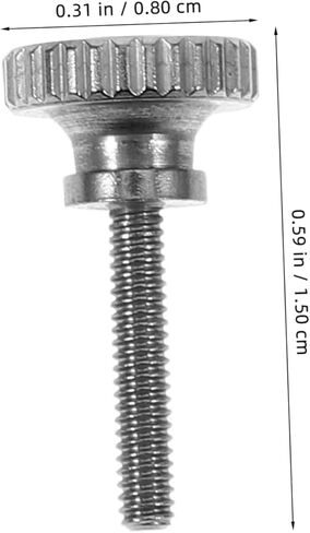 VILLCASE 5pcs Knurled Stainless Steel Handheld Screws Finish High Design for Easy Manual Tightening Versatile for Various Applications in Saudi Arabia