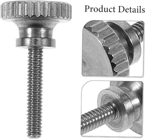 VILLCASE 5pcs Knurled Stainless Steel Handheld Screws Finish High Design for Easy Manual Tightening Versatile for Various Applications in Saudi Arabia