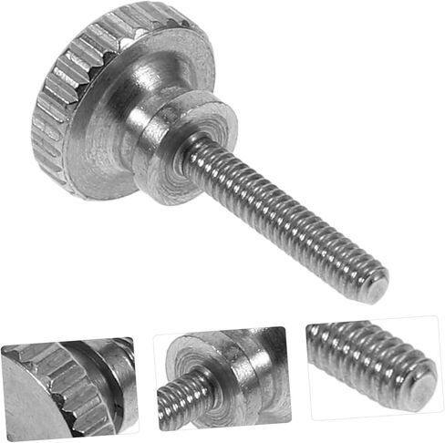 VILLCASE 5pcs Knurled Stainless Steel Handheld Screws Finish High Design for Easy Manual Tightening Versatile for Various Applications in Saudi Arabia