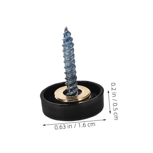 Holibanna 12pcs Stainless Steel Mirror Screws with Caps Decorative Fasteners for Secure Bathroom Kitchen Mirror Mounting Strong Easy Installation Robust Stainless Steel in Kuwait