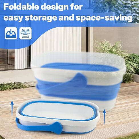 مجموعة تنظيف النوافذ مع دلو قابل للطي سعة 3 جالون، ممسحة نافذة 14 بوصة وأداة تنظيف 15 بوصة بمقبض طويل 61 بوصة، أداة تنظيف احترافية لتنظيف النوافذ للاستخدام المنزلي والمكتب الخارجي in Kuwait