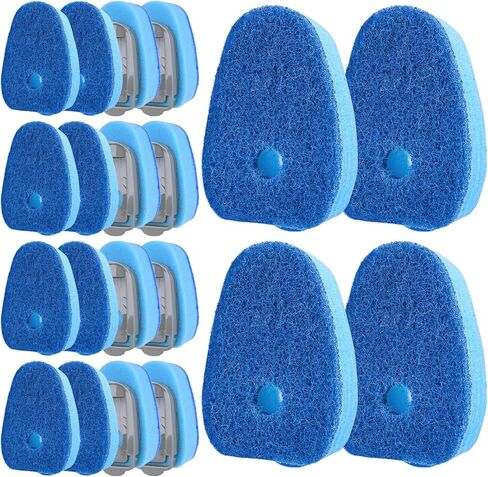 عبوات فرشاة الأطباق الإسفنجية لفرشاة الأطباق سكوتش برايت - عبوة من 10 قطع من صابون الأطباق غير القابلة للخدش لإعادة تعبئة الأواني والمقالي غير اللاصقة والزجاج والأحواض (أزرق) in Kuwait