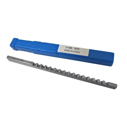 دفع من نوع Keyway Broach 1 قطعة 3/16 B دفع من نوع HSS Keyway Broach حجم بوصة مع أدوات قطع الرقائق in Saudi Arabia