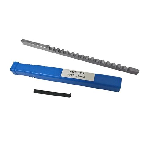 دفع من نوع Keyway Broach 1 قطعة 3/16 B دفع من نوع HSS Keyway Broach حجم بوصة مع أدوات قطع الرقائق in Saudi Arabia